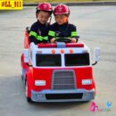Xe điện trẻ em cứu hỏa LL 911 có bộ đàm